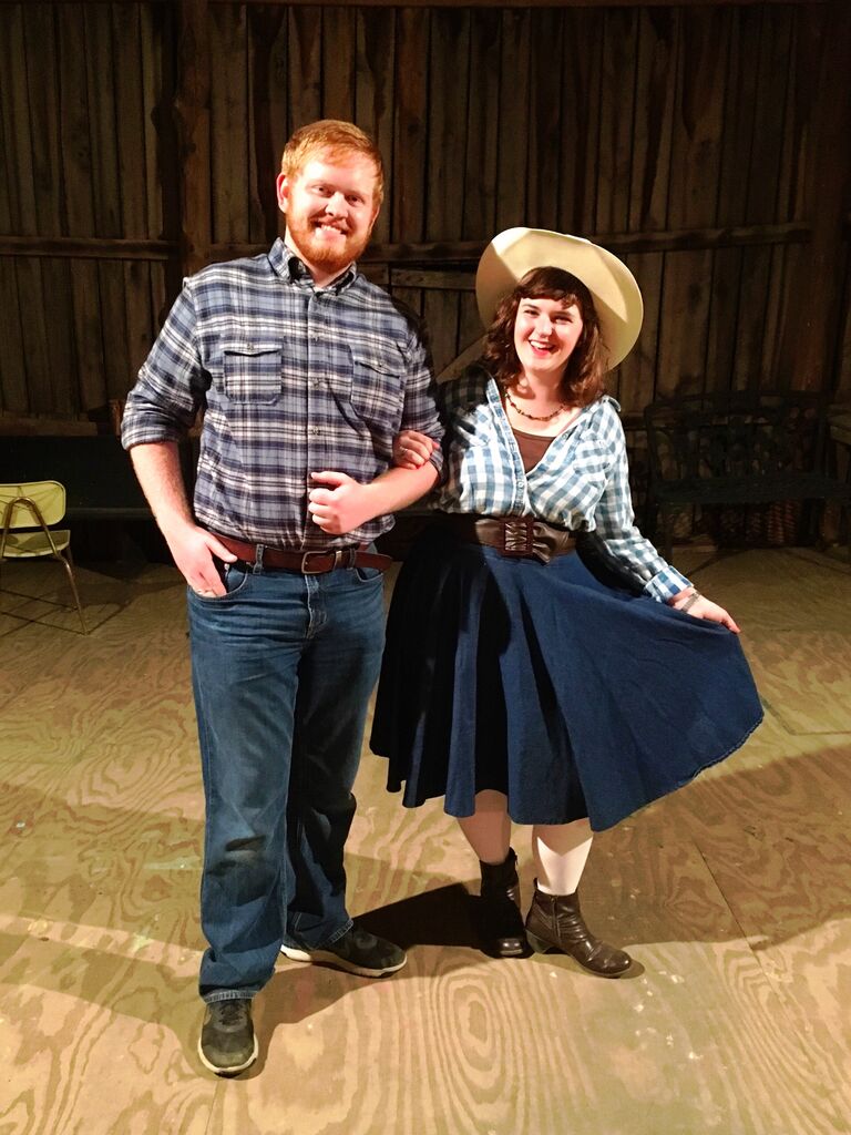 The first time we spent time together outside of class (and what we now consider our "first date"), we went line dancing with friends from Raiders for Christ at MTSU. (Megan invited him!)