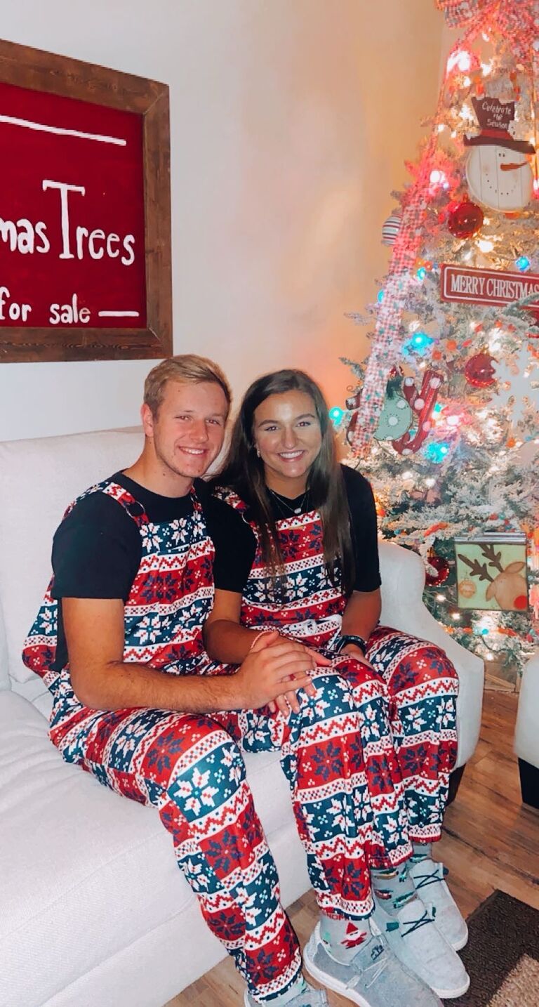 First Christmas and traditional "dirty Santa" Party with Haleigh's Family