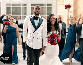 Taylor Hearn and wife Andrea Hawkins wedding portrait 