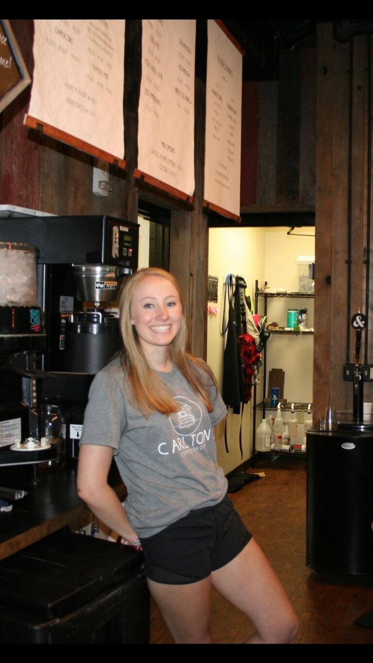...liked a girl working in the coffee shop...