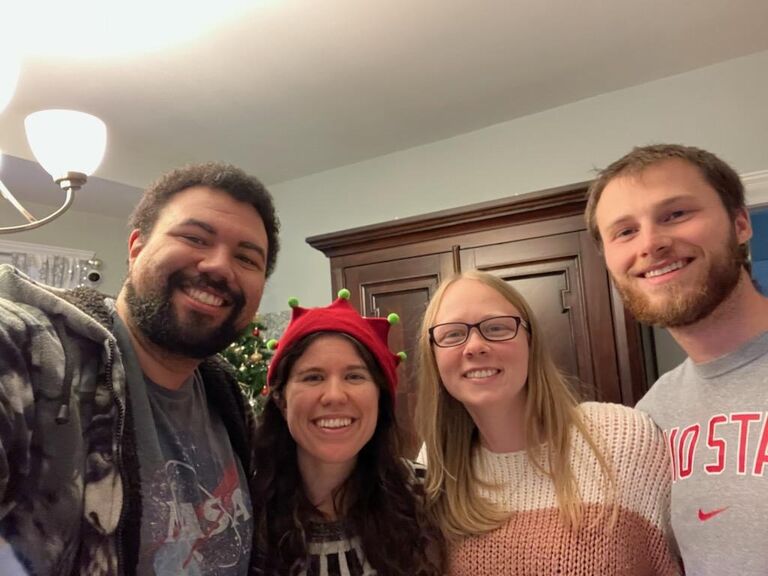 Game Night in Cleveland...Visiting friends on a trip to our old stomping grounds.
