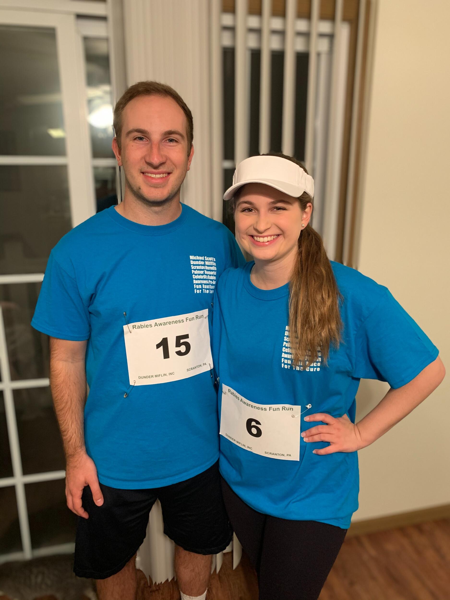 They binge watched The Office together and dressed as Jim and Pam for Halloween. 