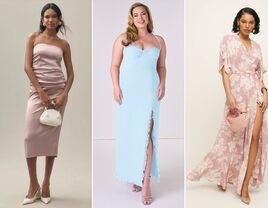 Three casual bridesmaid dresses