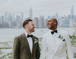 Groom portraits at hotel wedding venue in new york city