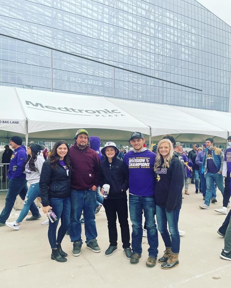 Family outing! It's always great to get out and see the game in person with our people! :)