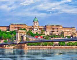 Budapest Royal Castle and Szechenyi Chain Bridge