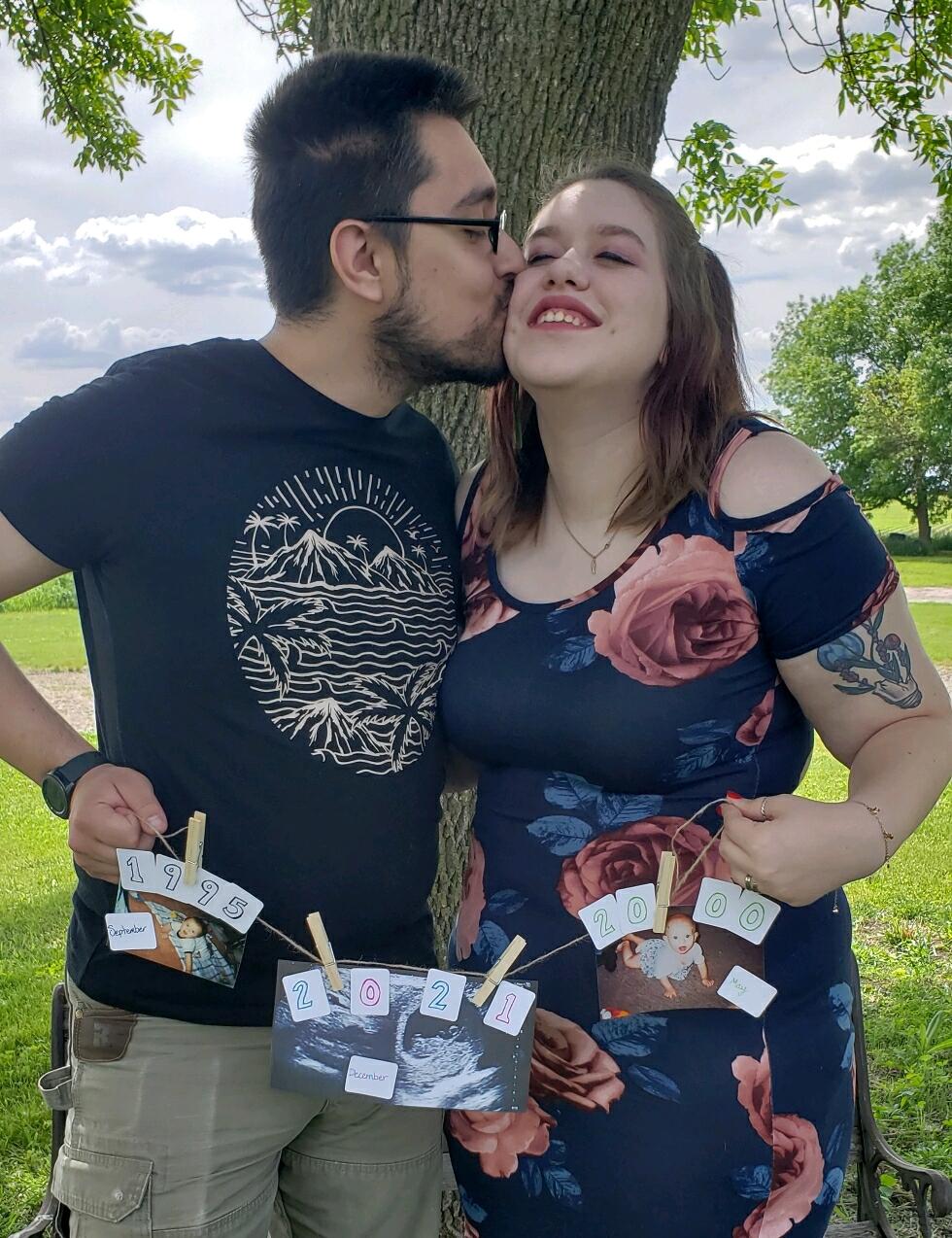 This was the day we announced we were pregnant with Emerald 