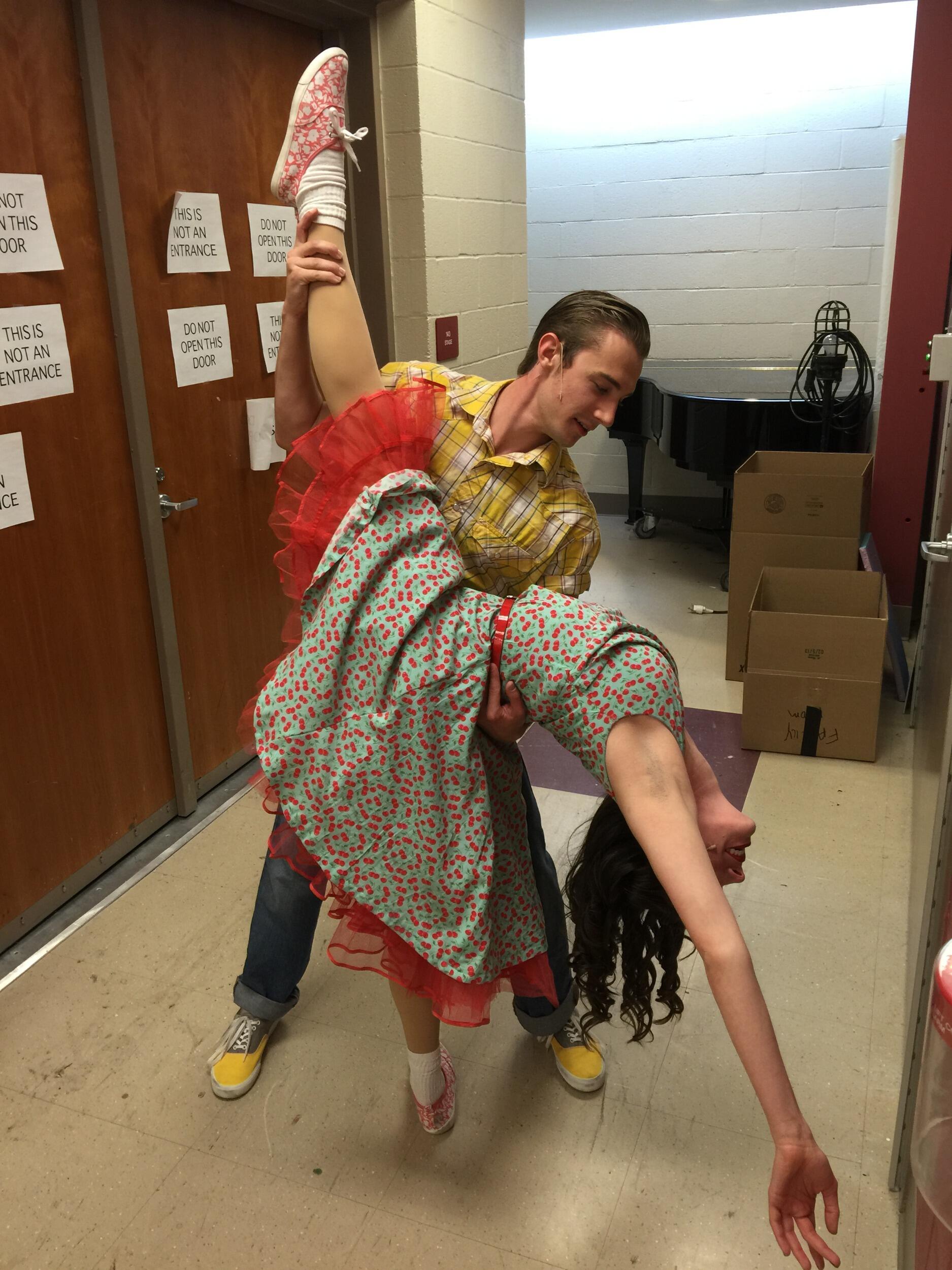 Performing in Rider University's production of ALL SHOOK UP