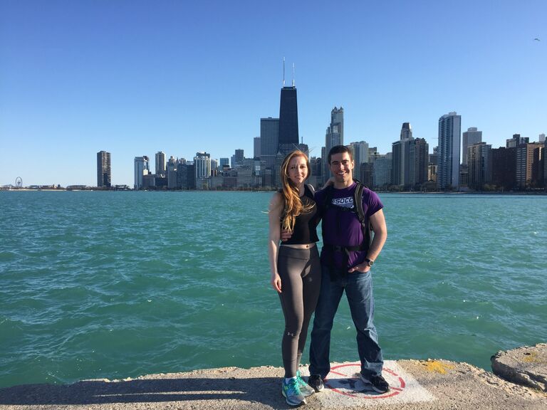 Max visited me while I was studying in Chicago for the semester.