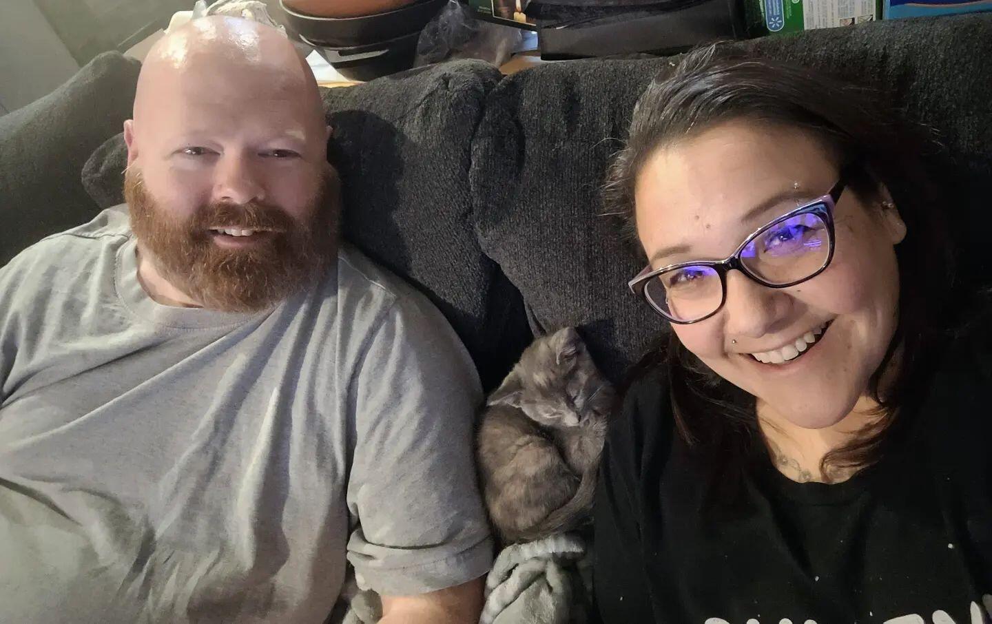 Chilling with our new baby (Taco) 