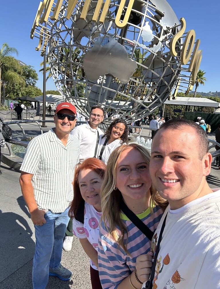 First family trip with Joseph's family to California.