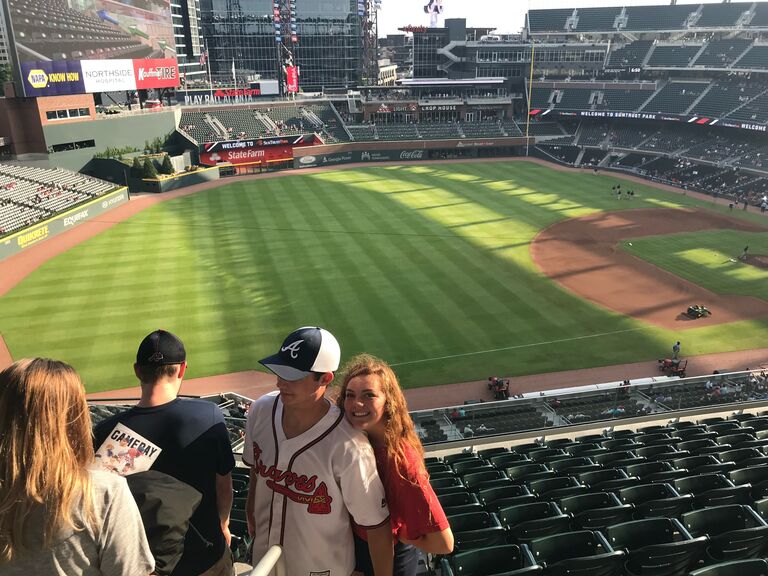 By the end of freshman year, Noah and AK's friendship continued to grow (and so did Noah's feelings). Noah took AK to a Braves baseball game at the beginning of the summer. He swears that he knew that she liked him then, but she wasn't so sure yet...
