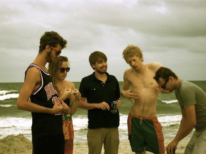 First we were friends. We met at University of South Carolina, at an infamous house called "1801." Rhett quickly became thick as thieves with JB's hometown friends and attended the same local music scene events. Here pictured with JB's longtime friends Dylan, Ian, and Phil. 