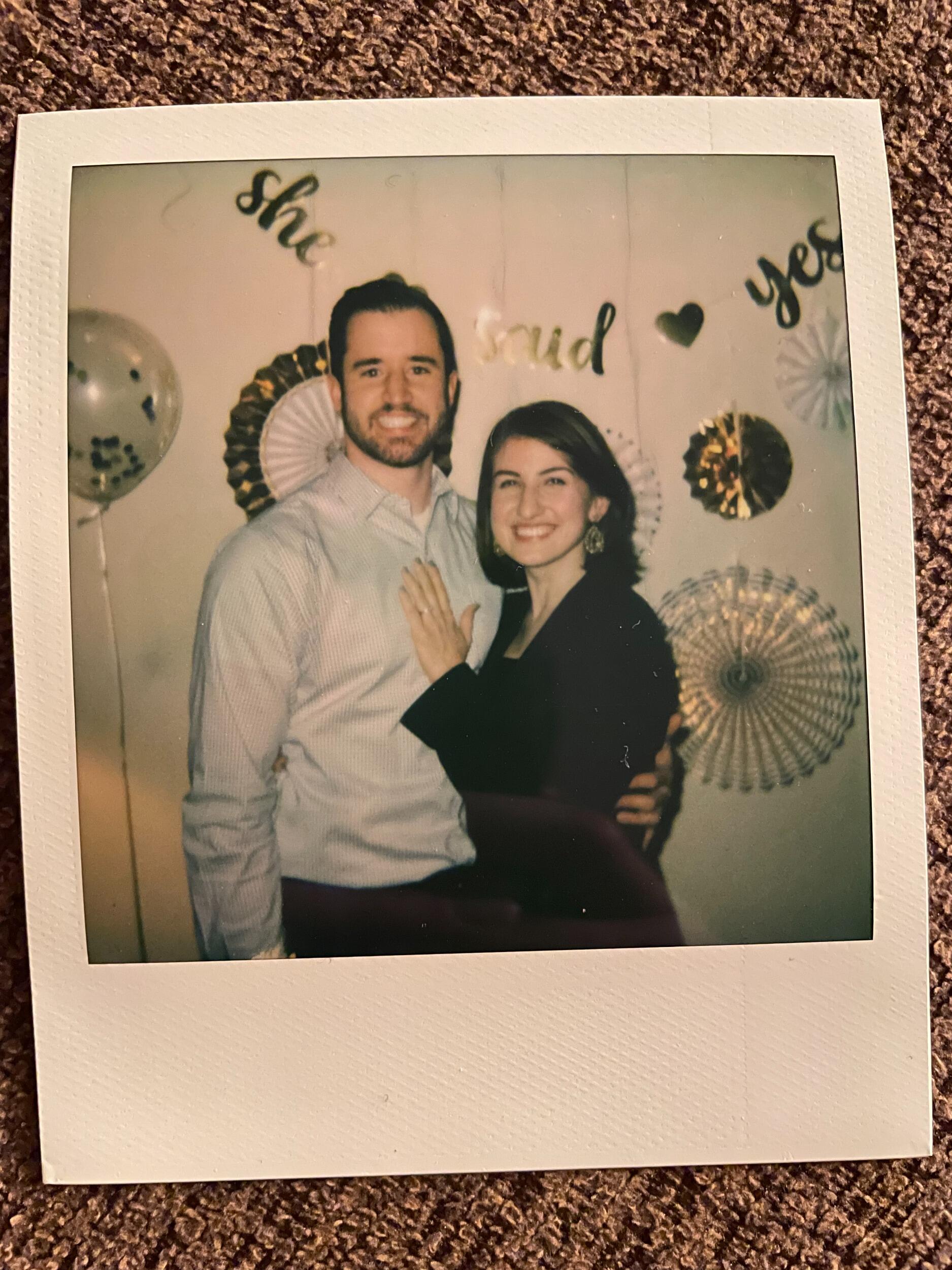 She said "Are you serious???" ... And then she said "Yes!"