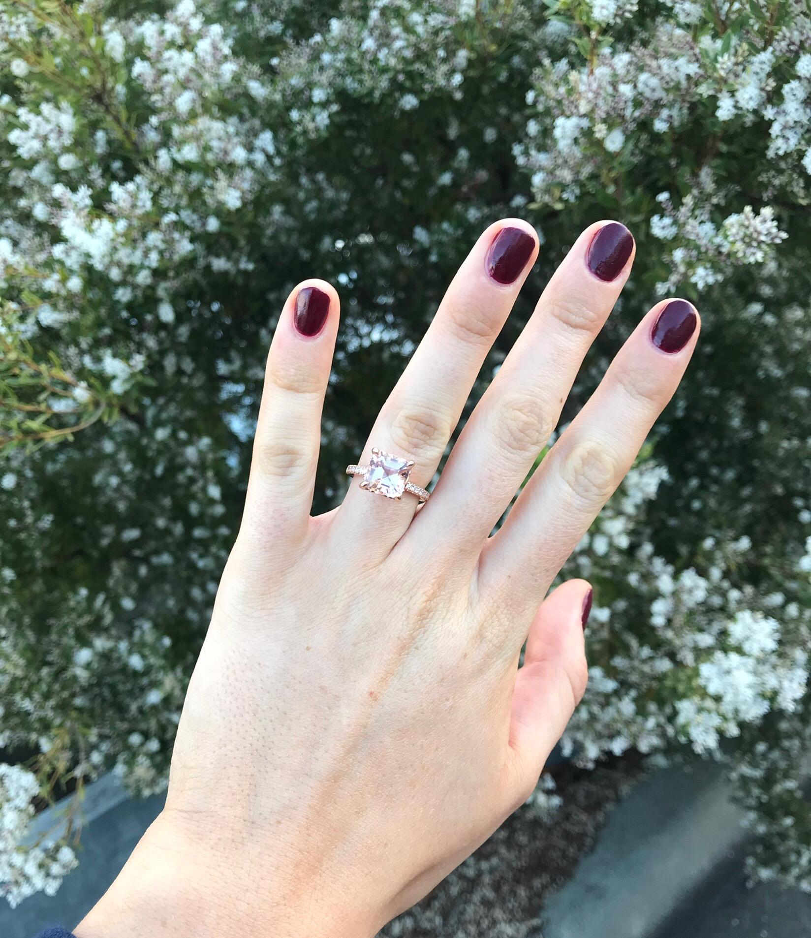 The day she said yes to forever. 