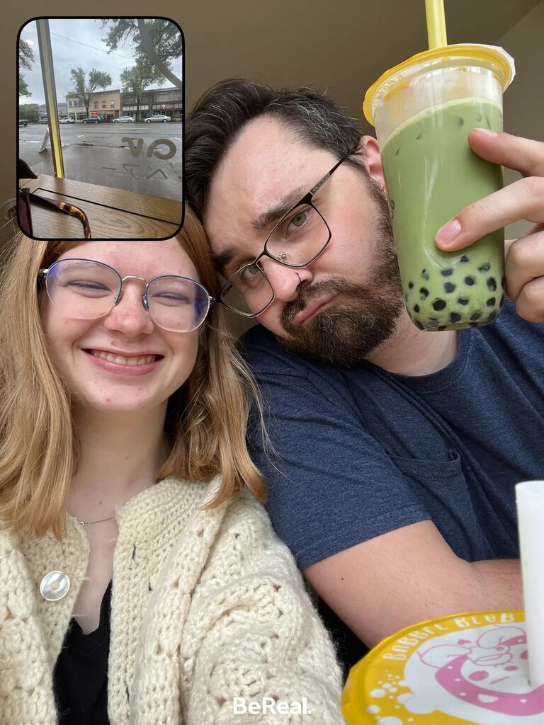 Boba date before Katie left for a month for work