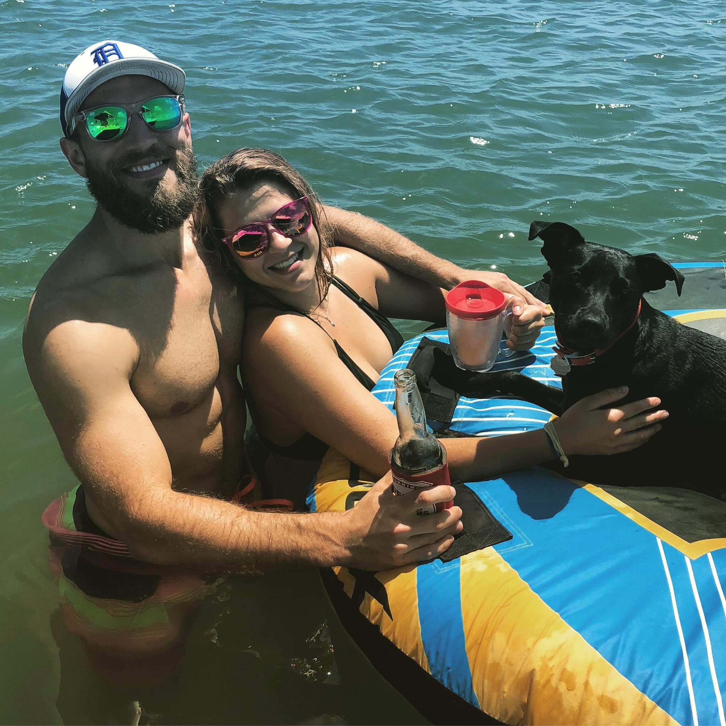 Riley goes everywhere with her parents, but she is not so fond of the water! 