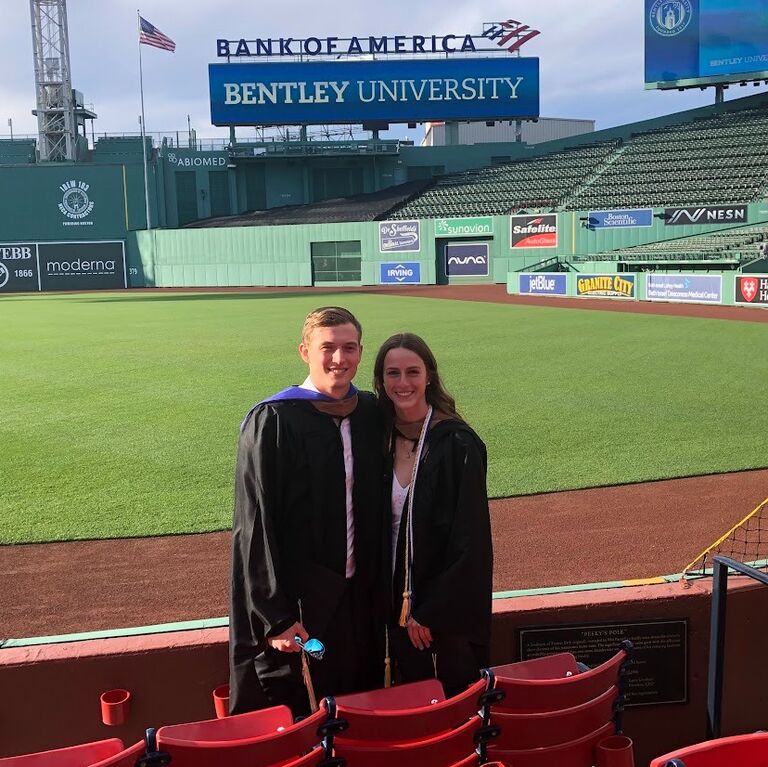 We finally got a graduation ceremony (1 year late) at Fenway Park! 