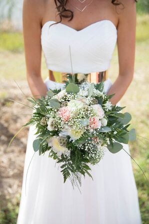 carnation flower wedding bouquet