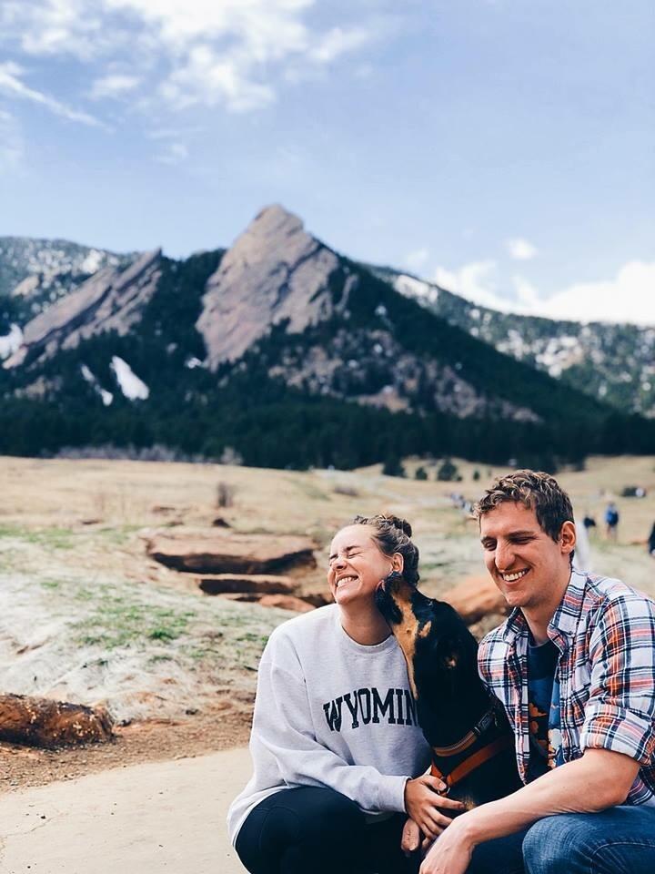Kyle's first visit to Boulder, Colorado with Walker for Easter 2018.