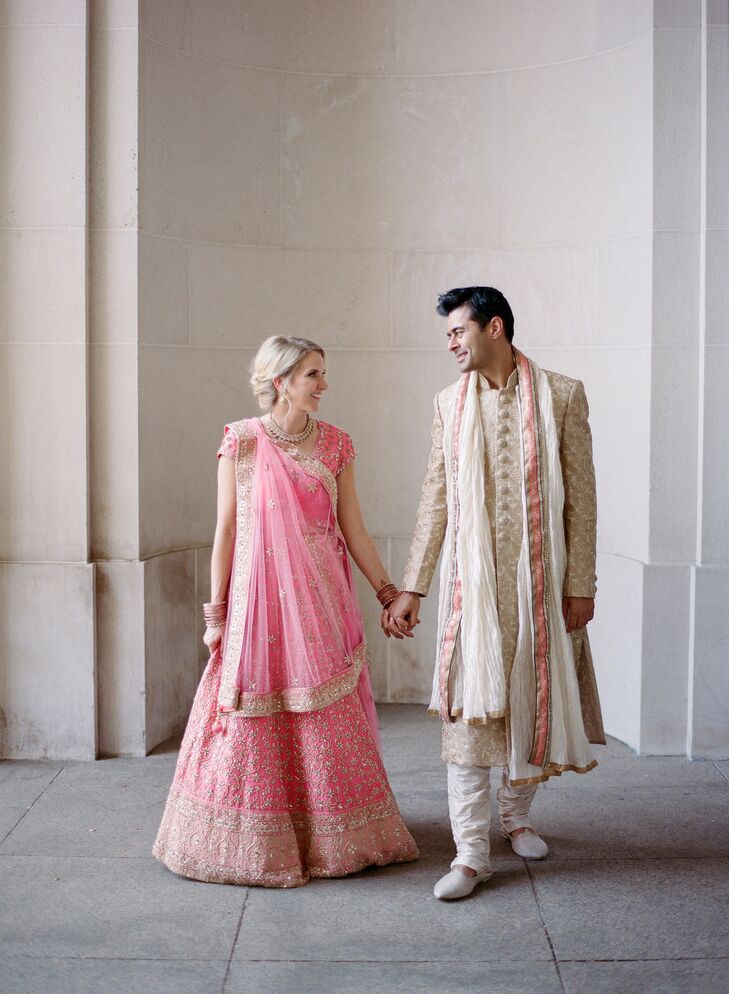 sherwani lehenga