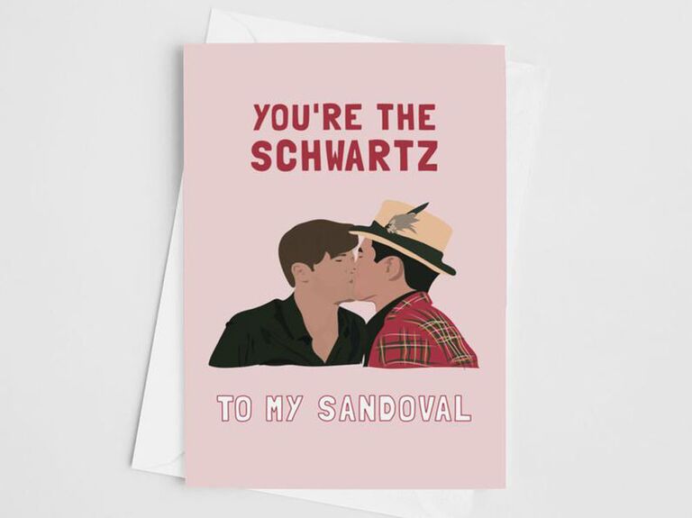 Funny Vandeprump Rules Tom Schwartz and Tom Sandoval Valentine's card