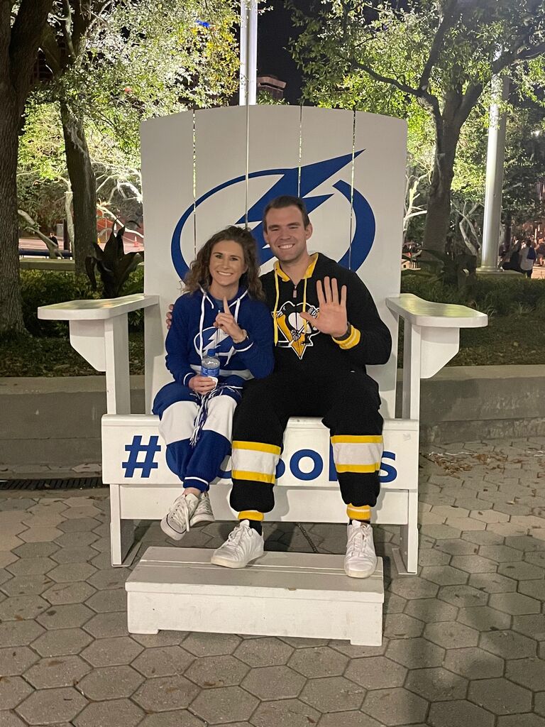 We went to the Tampa Bay Lightning game vs. the Pittsburg Penguins with my family. Can you tell who won? 