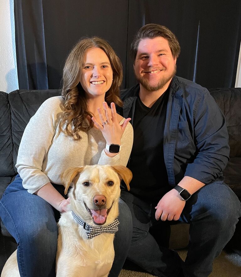 Spent a few minutes taking some more formal photos to celebrate our engagement!