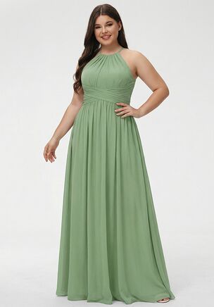 Celebrate love and friendship in the JJ's House Samorah A-line Halter Chiffon Bridesmaid Dress! Designed to complement any wedding theme with its elegant details and a flattering silhouette, this gorgeous outfit ensures you look stunning while standing by the bride's side on her unforgettable day.