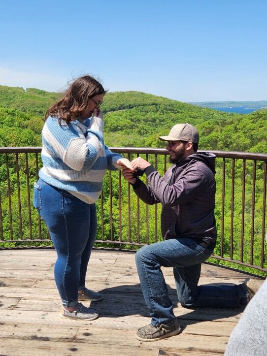 we got engaged <3