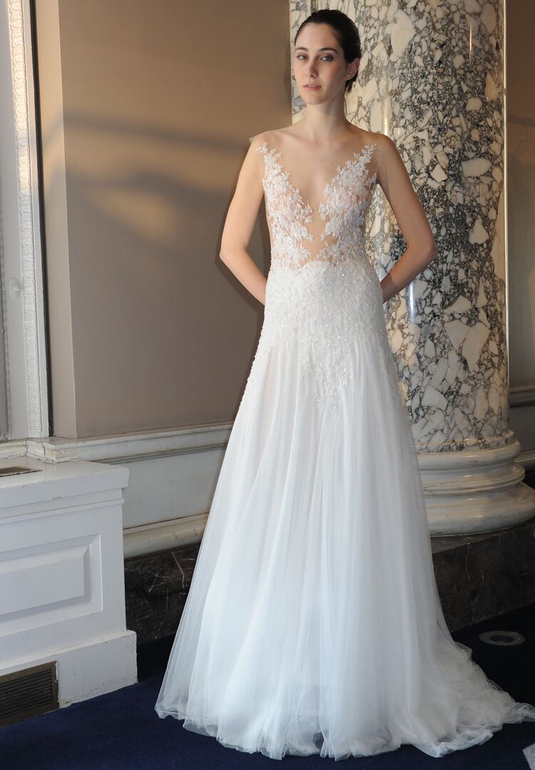 Christos Costarellos Spring Wedding Dresses: Bridal Fashion Week Pics