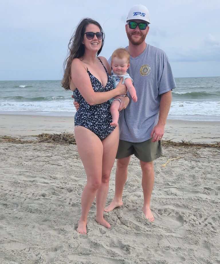 3 years after Jake said I love you and 1 year after they announced they were pregnant, The two got to bring their son the Isle Of Palms where it all started. 