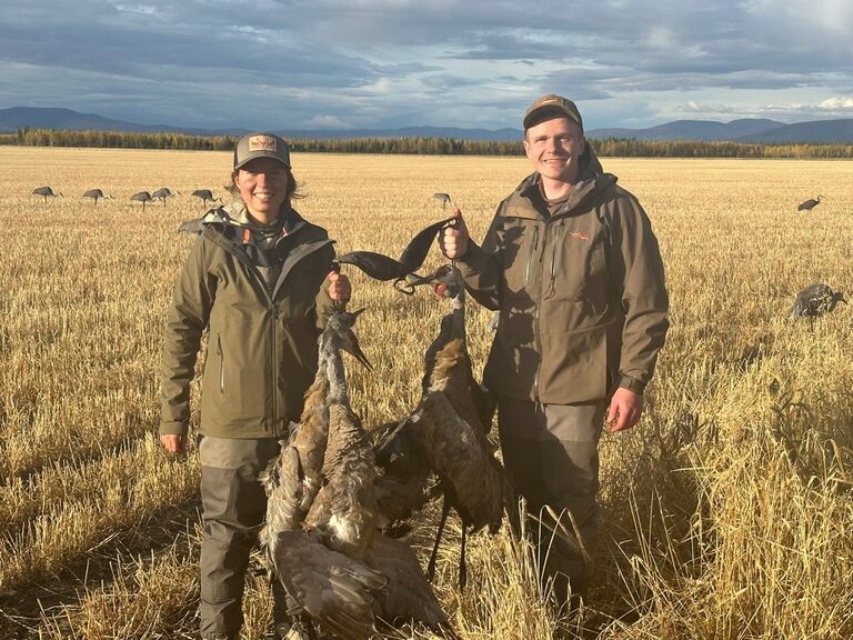 Sandhill Crane hunting in Delta Junction