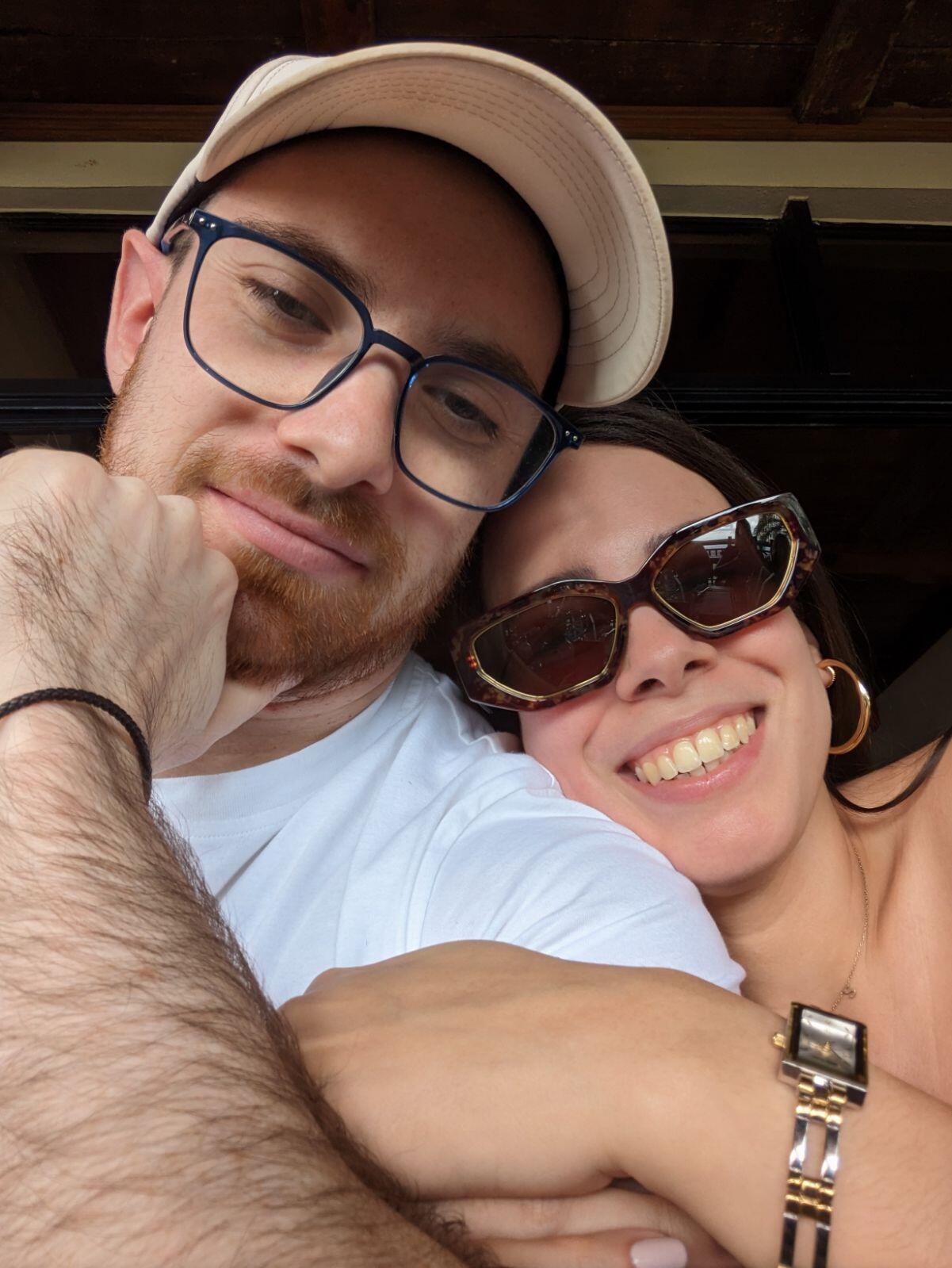 Our trip to D.R. was the first time Brendan saw all of Santiago. This picture was at Caffeto Restaurant in Santiago, Dominican Republic. 
