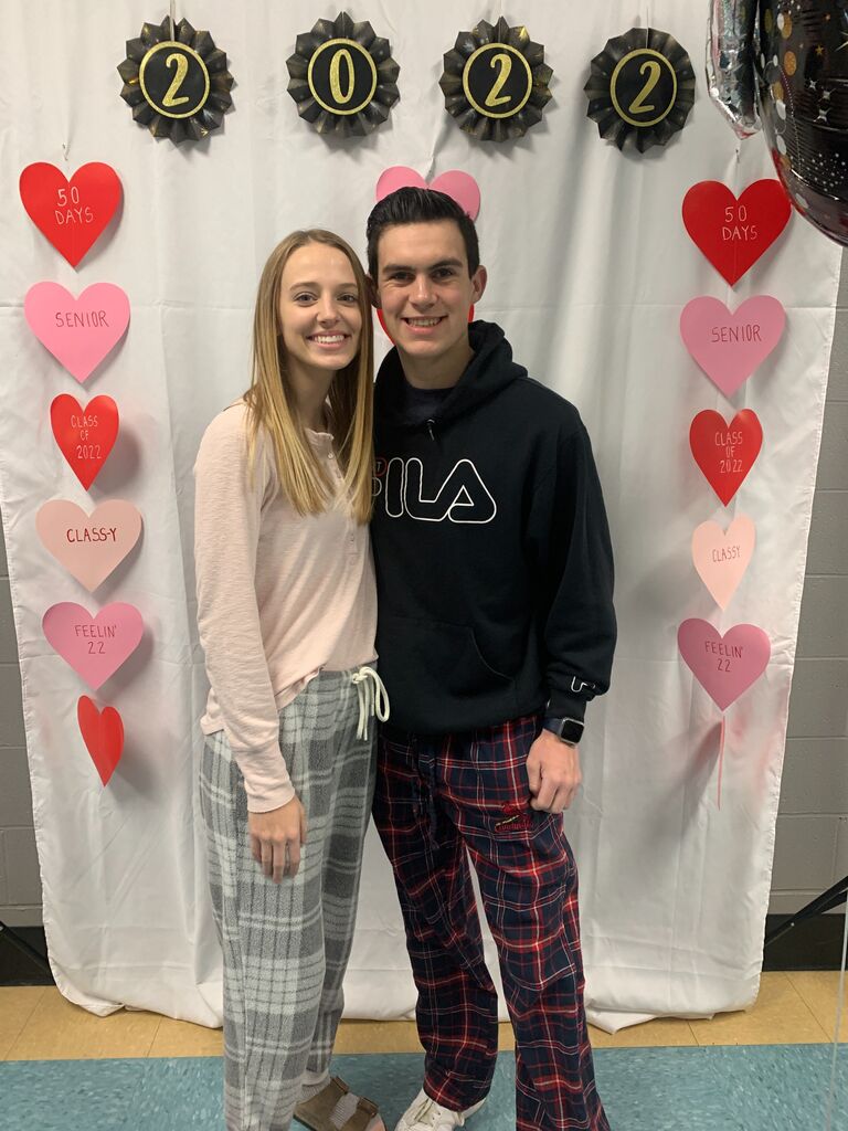 celebrating 50 days left of school on valentine's day <3
