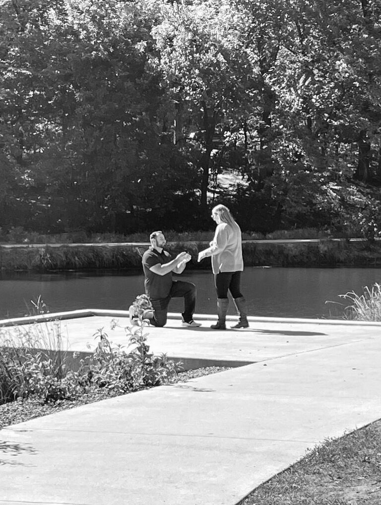 The day we got engaged 