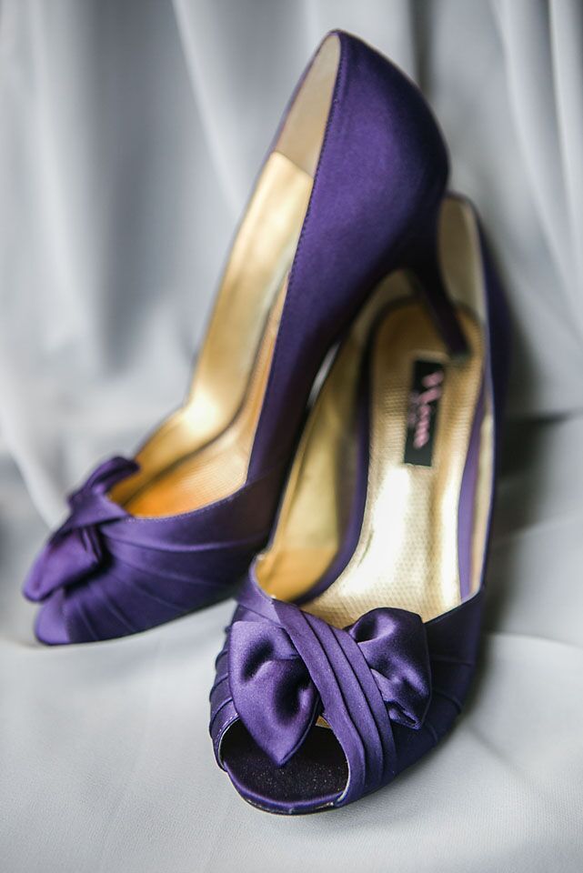 Open-Toed Purple Low Heels