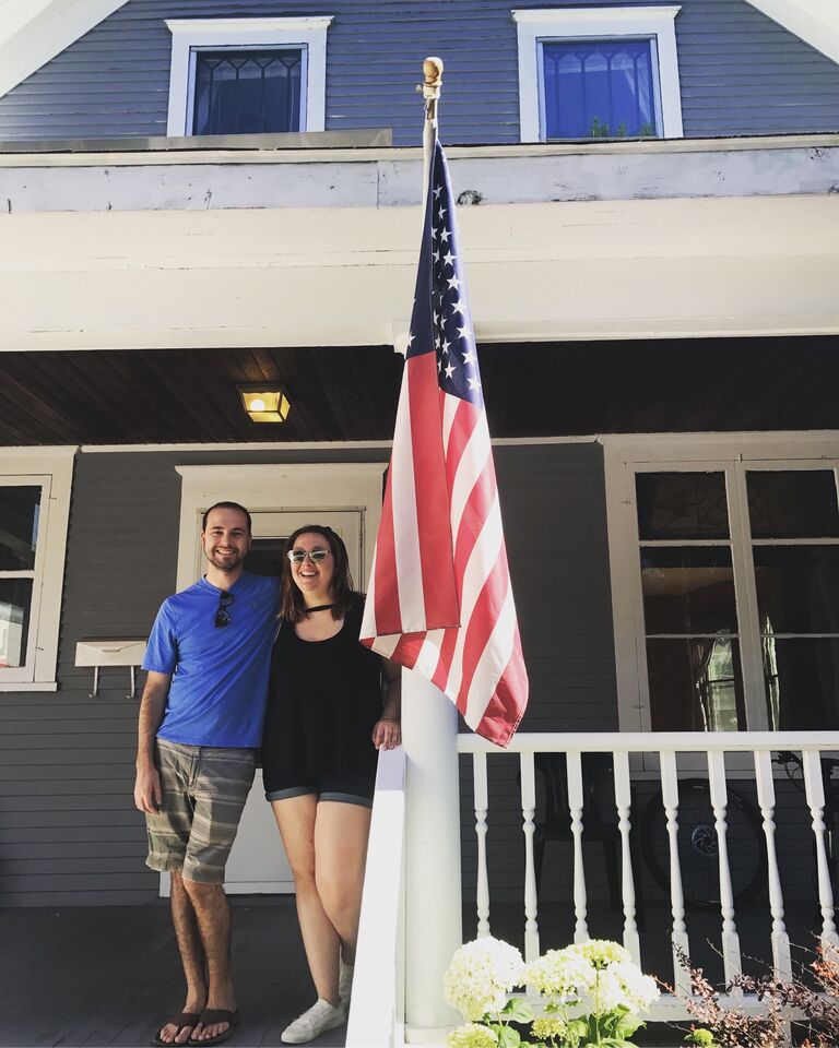 Picture from the day Zoe and Max moved to Minnesota from their mutual hometown of Bloomington, Indiana.