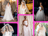 Collage of 2027 Wedding Dress Trends