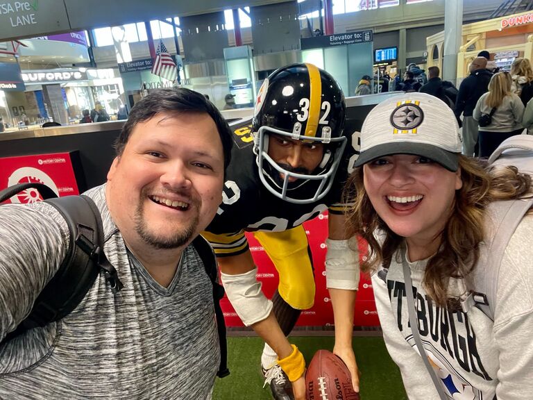 Franco Harris Exhibit at Pittsburgh International Airport - Pittsburgh, PA