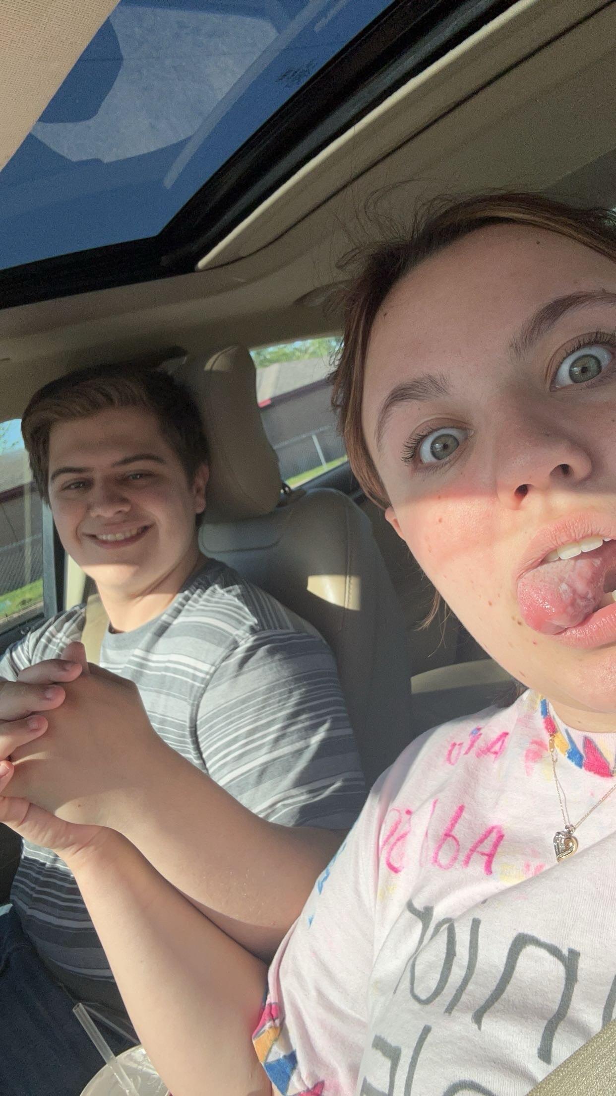 Our first photo together!