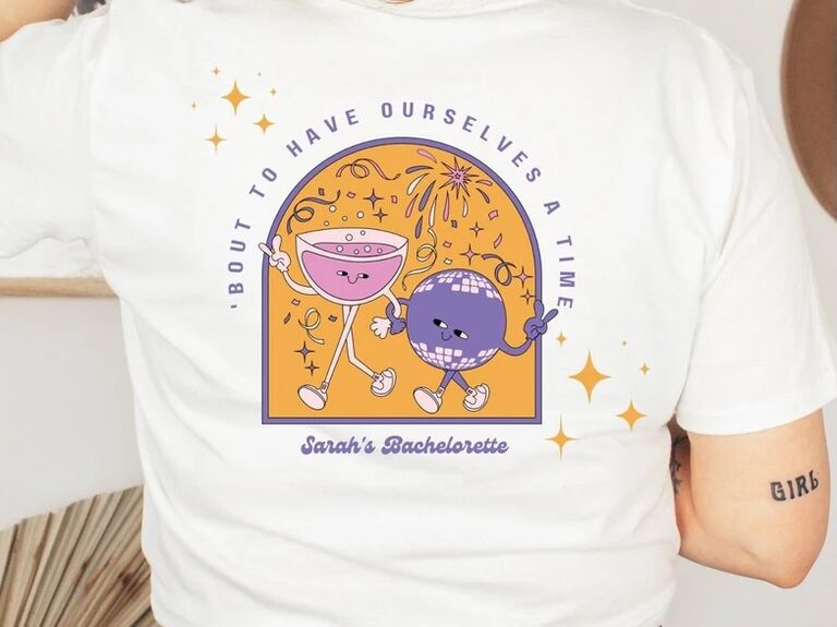 Fun personalized bachelorette party t-shirt