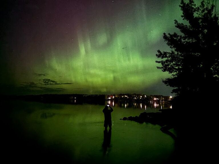 Our last night in Sioux Lookout and it felt like the lights came out just for us