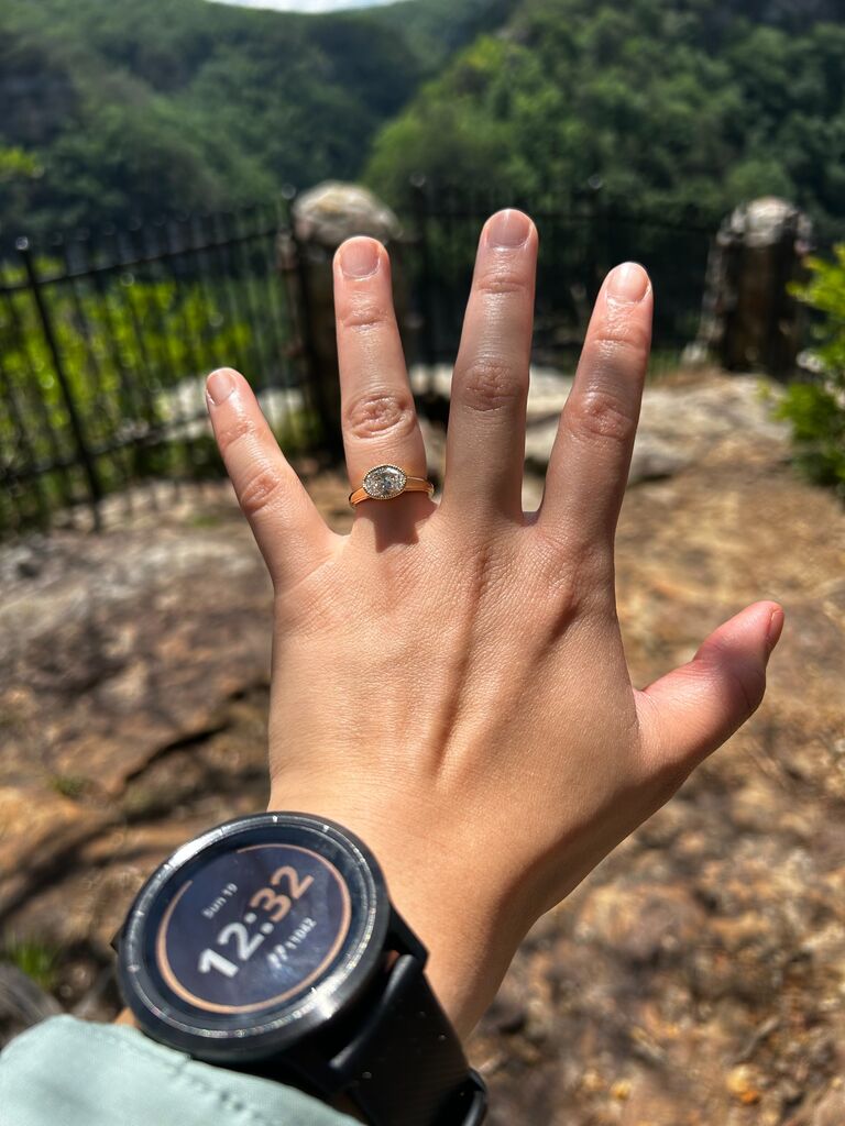 Right after Dennis proposed!