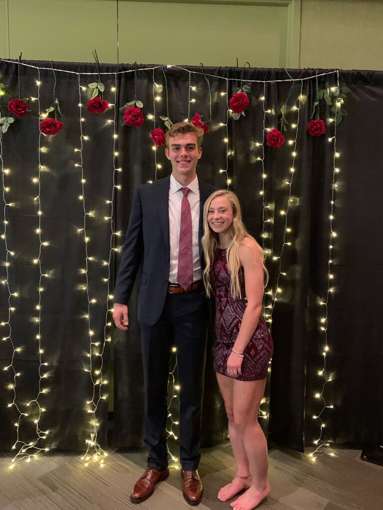First photo together-- taken a couple weeks after becoming "official."
