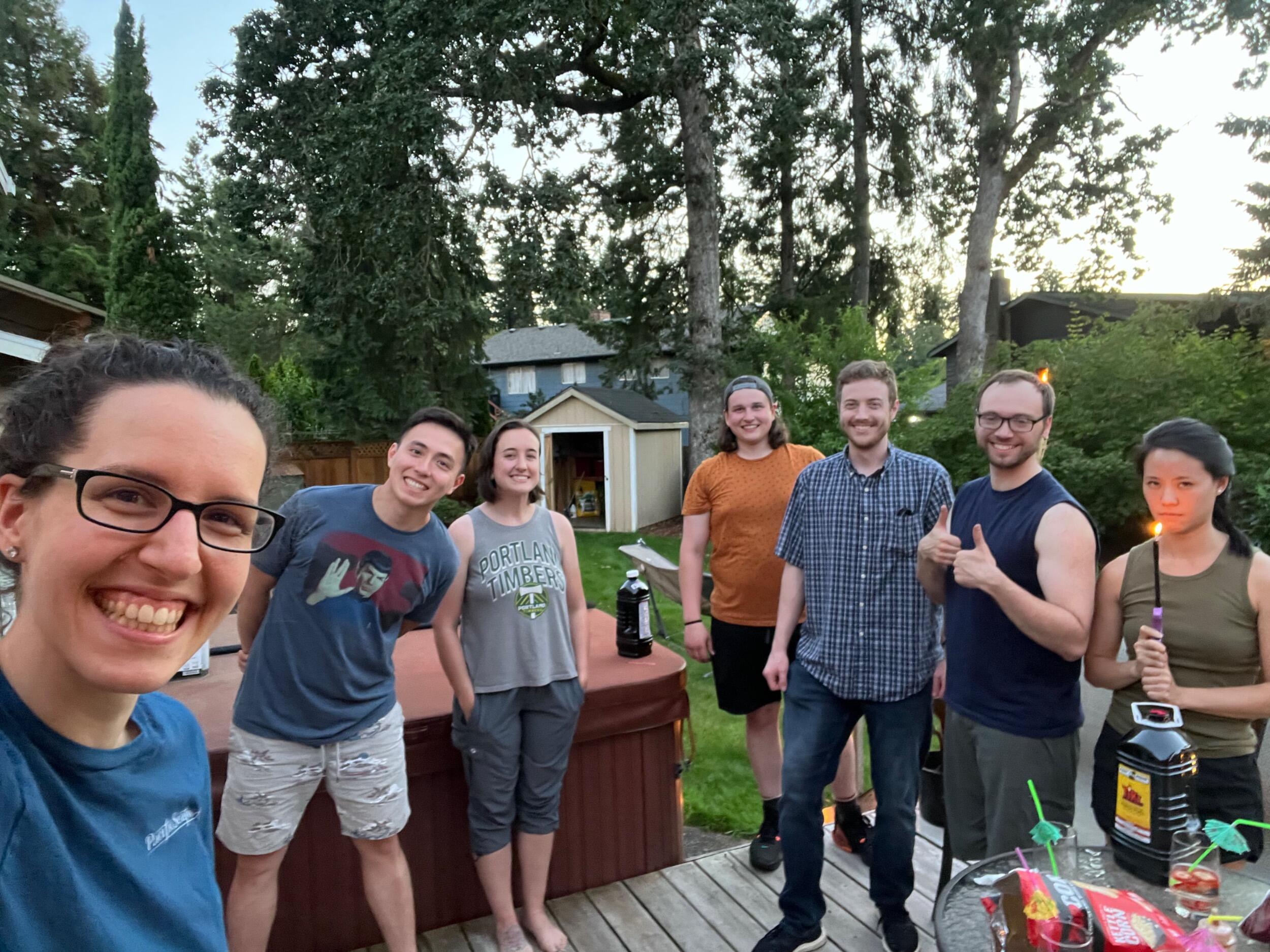 The first time we hung out—A barbecue with friends 