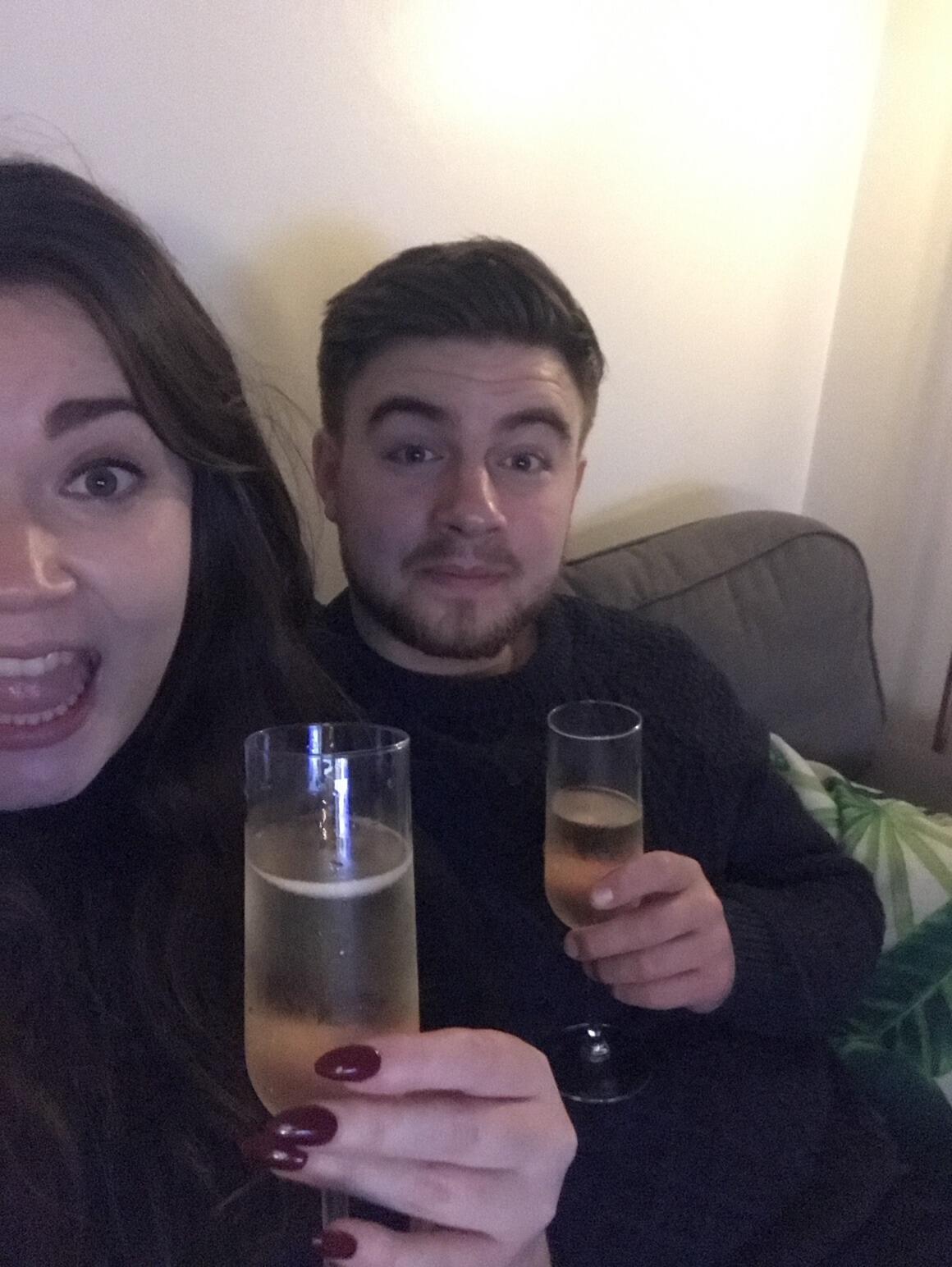 Moved into our first flat together in Peckham