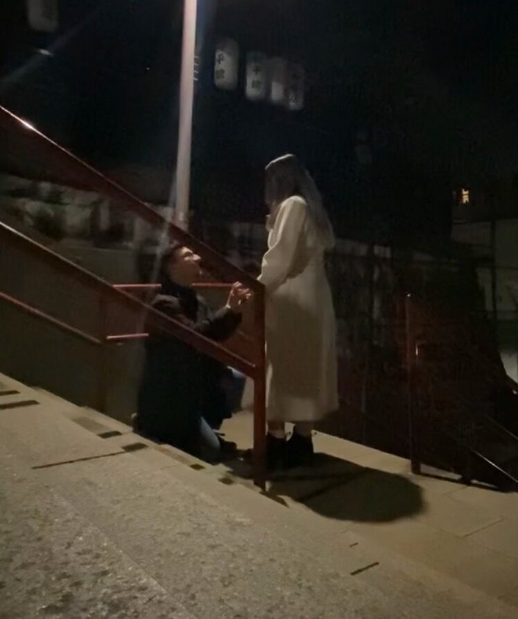 A beautiful proposal on our first trip to Japan ♡ 