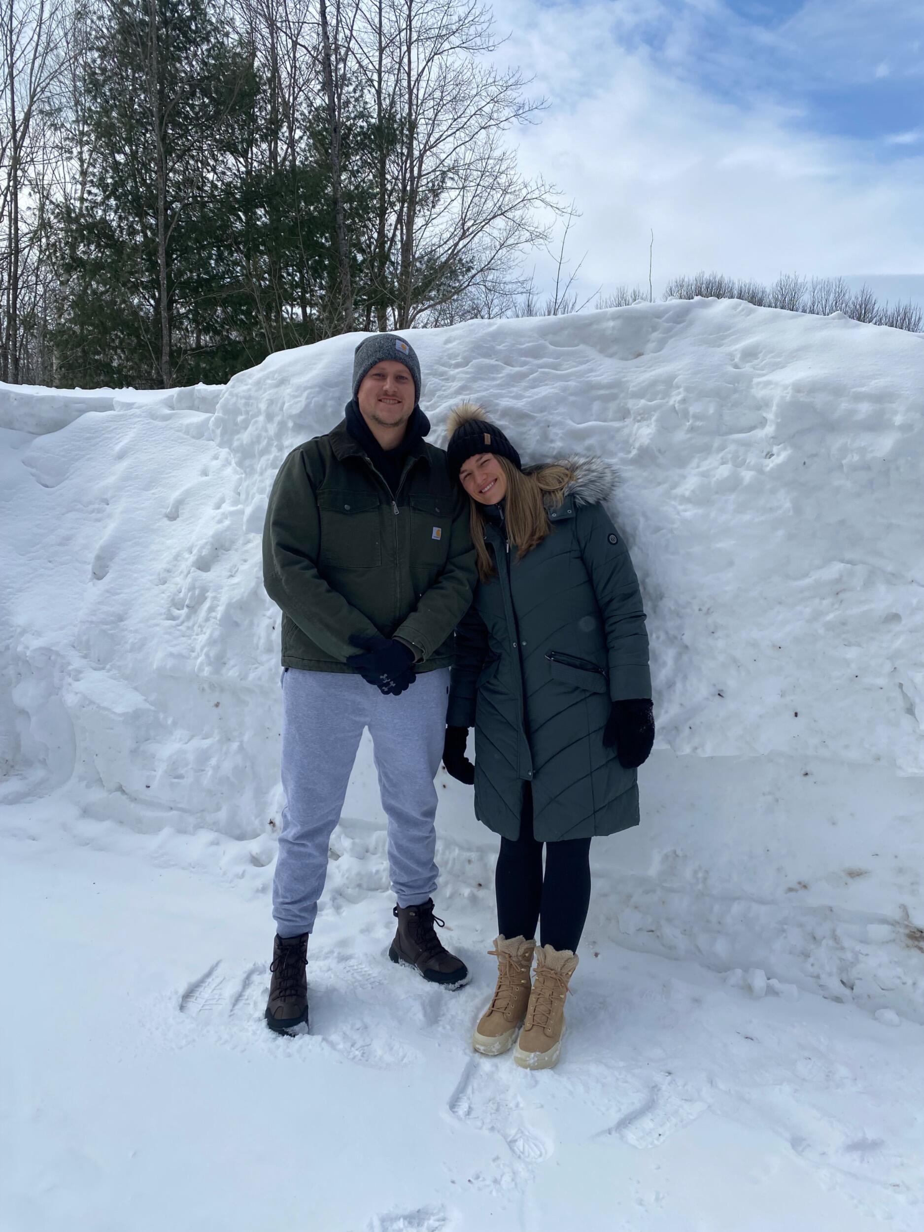 Followed by a true Northern Michigan adventure in the snow!