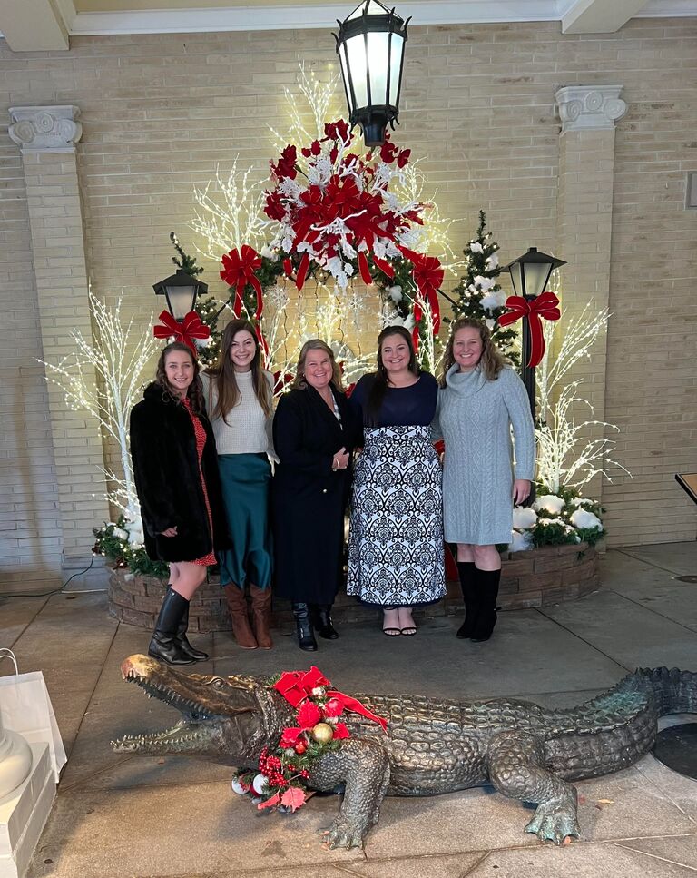 Annual Christmas tea at the Jefferson with the best future in-laws. ☕
